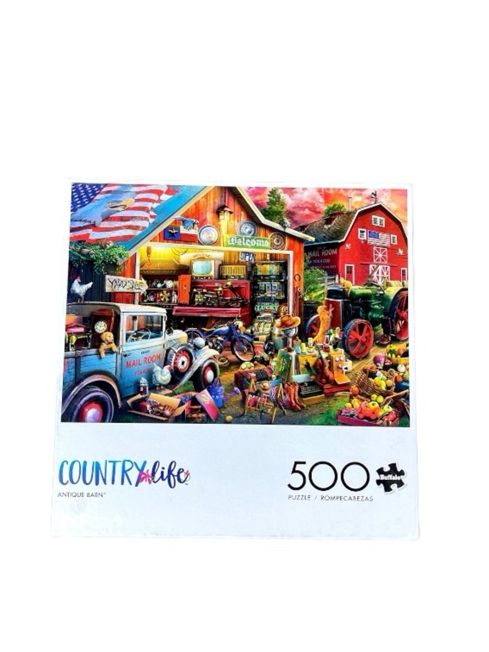 Buffalo David Bitton Colorful Country Barn Market Puzzle Artwork